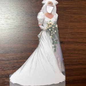 JIM HJELM Ivory Raw Silk Wedding Gown with lace, beading and sequins